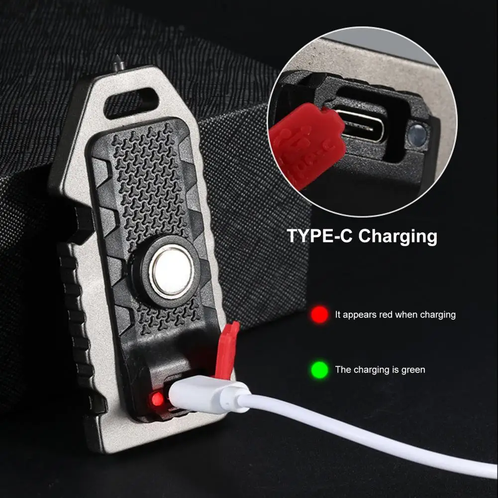 LED Torch LED Small Flashlight Compact Size Multipurpose Useful 4-in-1 Multifunctional Small Flashlight Car Window-Breaker