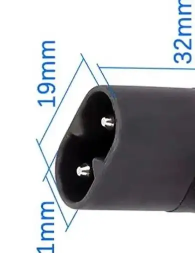 1Pc Iec 320 2-Pin C…