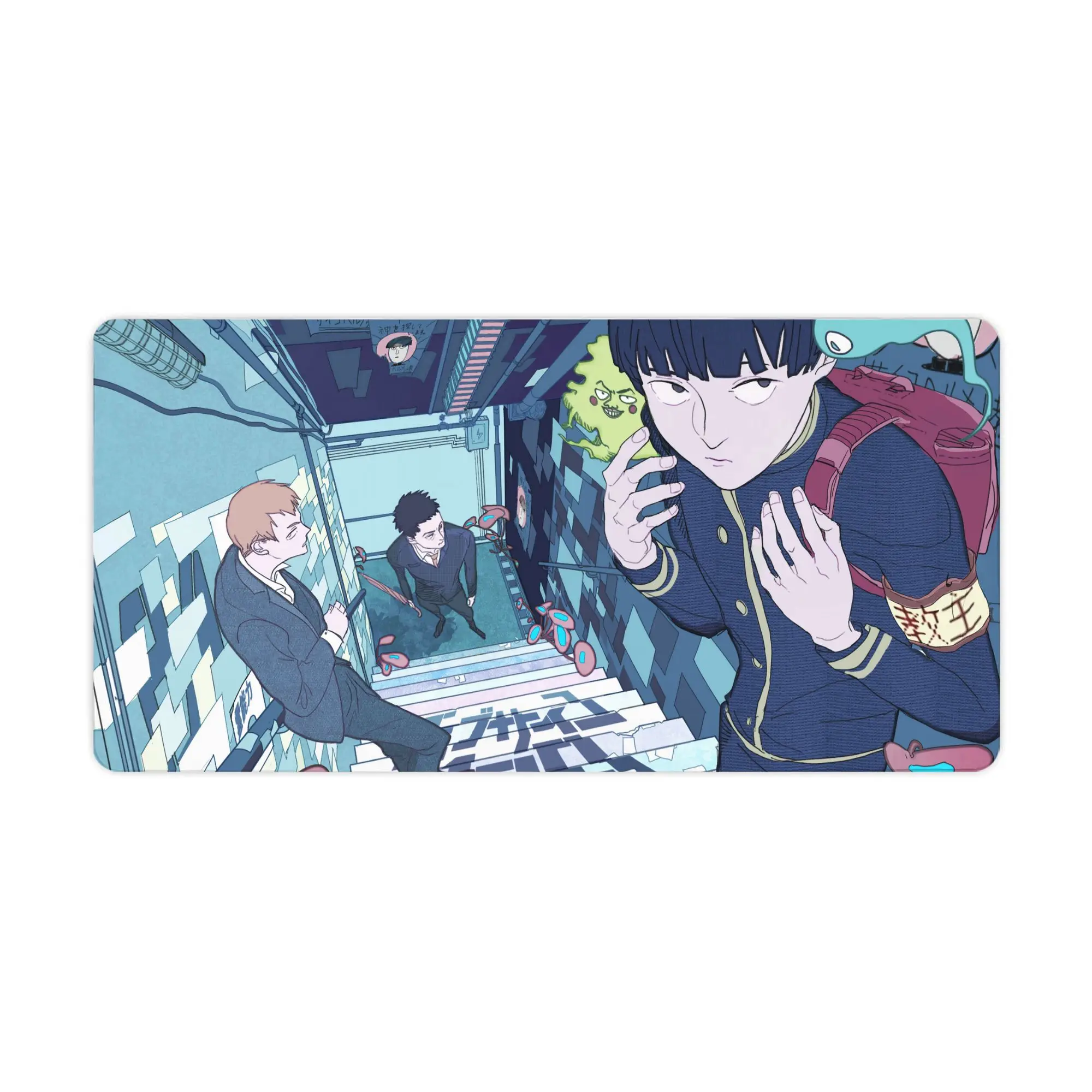 

Anime Mouse Pad Large 15.7 X 31.5 In, Mob Psycho 100 Mouse Pad Pc Mouse Pads with Premium-Textured Mousepad with Non-Slip Base