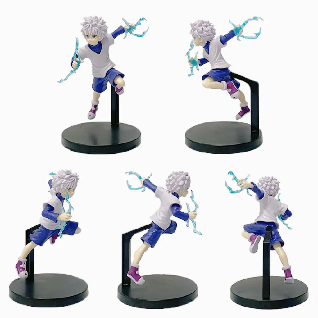 Hunter X Hunter Anime Figuren-Set 6 Stück Gon Killua Kurapika Hisoka Chrollo Illumi PVC Actionfiguren Sammlerstücke Modell-Spielzeug Geschenke – Detail 13
