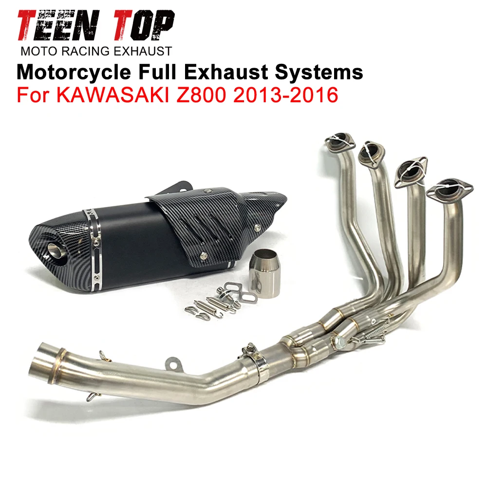 For KAWASAKI Z800 Full Exhaust Systems Motorcycle Exhaust Connection Pipe 51mm Front Link Pipe Z 800 2013-2016 Exhaust Pipe - view 2