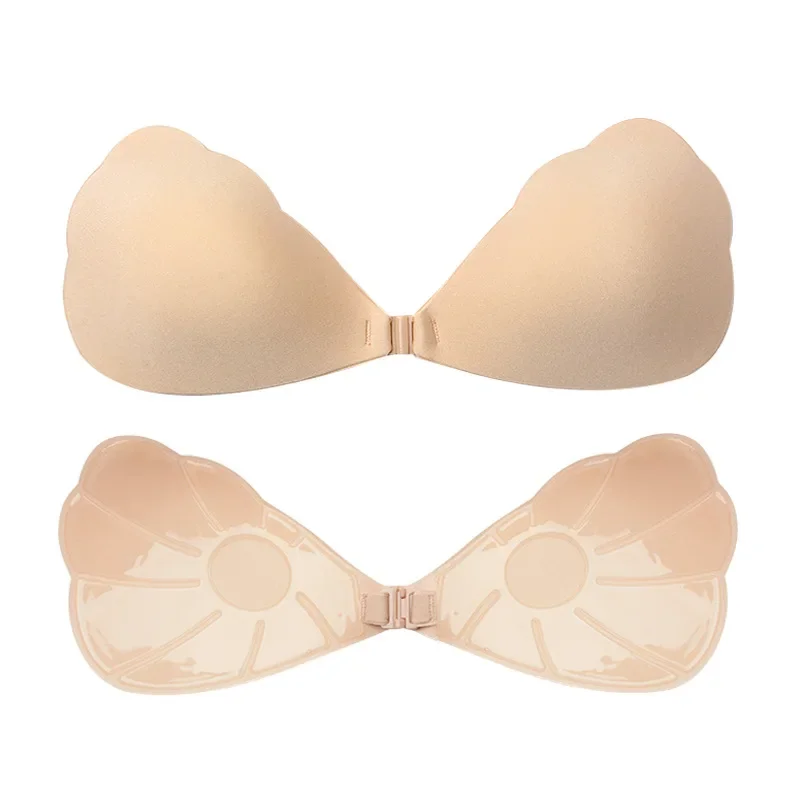 

Silicone Push Up Bra Self Adhesive Strapless Invisible Bra Breast Chest Paste Invisible Bra Nipple Pads bralette sticky tape