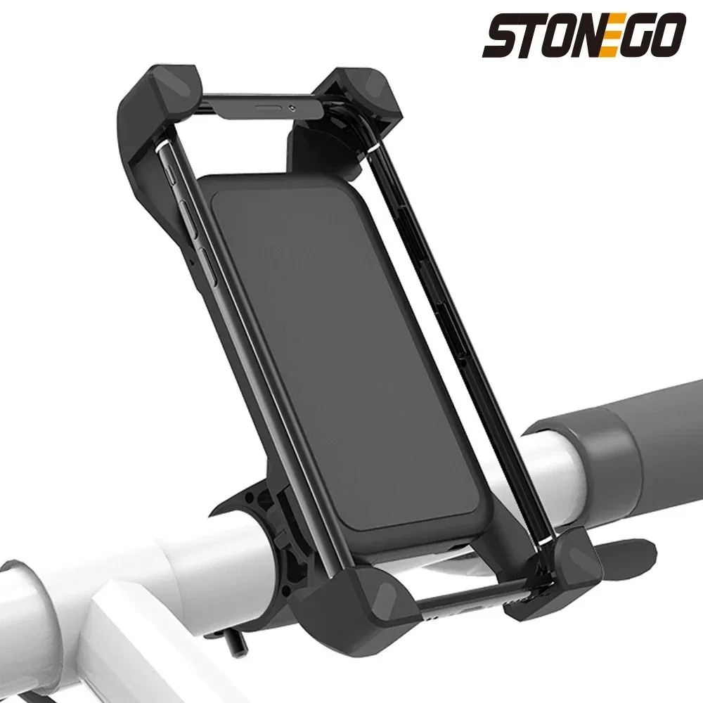 Premium Universal Bike and Motorcycle Phone Mount - Adjustable Holder Ideal for Cyclists and Motorcyclists, Easy Installation