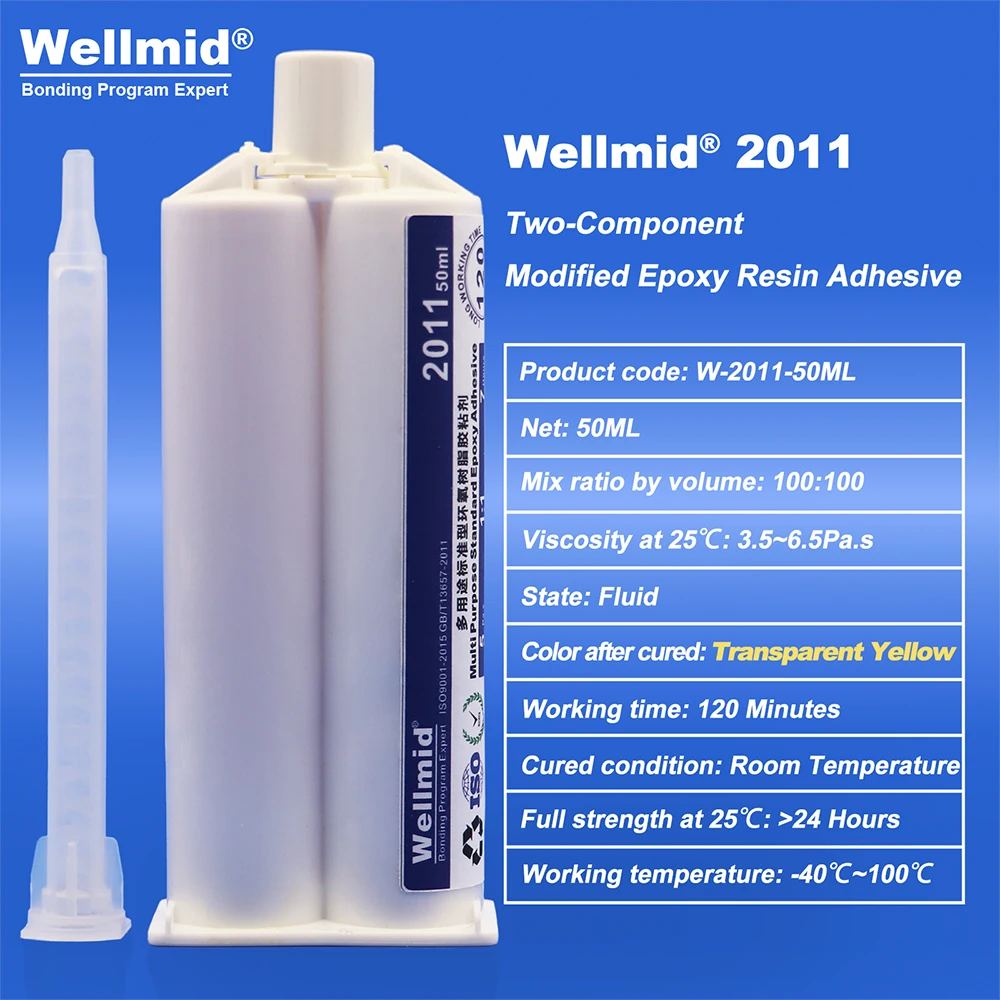 Two Component Epoxy Adhesive 90℃ Heat-Resistant Low Viscosity for Metal Ceramic Magnet Glass Rubber Hard Plastics Bonding