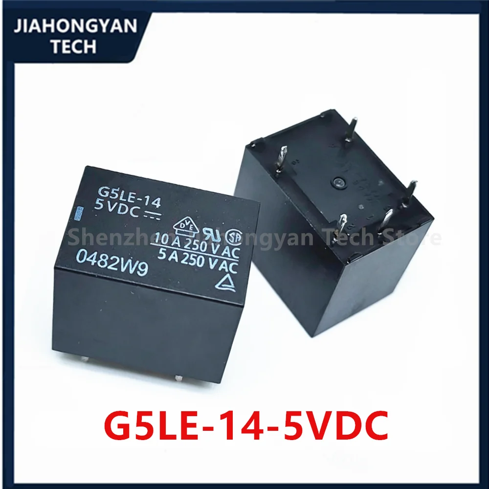 5PCS 10PCS 20PCS G5LE-14-5VDC G5LE-14-12VDC G5LE-14-24VDC One Open and One Closed PCB Power Relays New and Original For omron