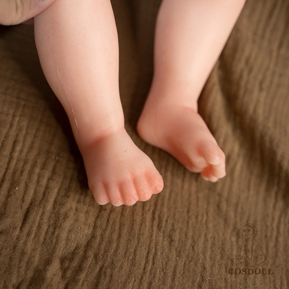 COSDOLL 18 pulgadas 3,05 kg 100% cuerpo completo de silicona Reborn Baby Doll muñecas realistas para niñas regalos suave bebé DIY juguetes para niños en blanco