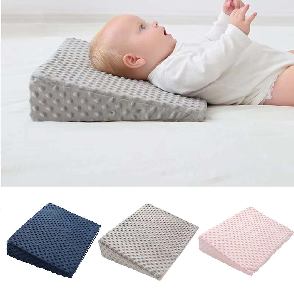 

Wedge bed pillow with memory foam top Baby anti vomit slope pillow Sleep well Baby body support anti vomit bed