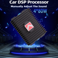 80W*4 Car Power Amplifier 4 Channel Android Big Screen DSP Audio Amplifier Hi-Fi For Car Speakers Subwoofer Power Car FM Radio