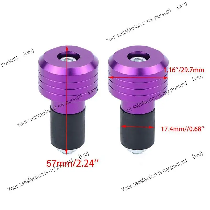 Aluminum Alloy Handlebar End Weights Universal Motorcycle Plugs AntiRattle For Smooth Urban Riding