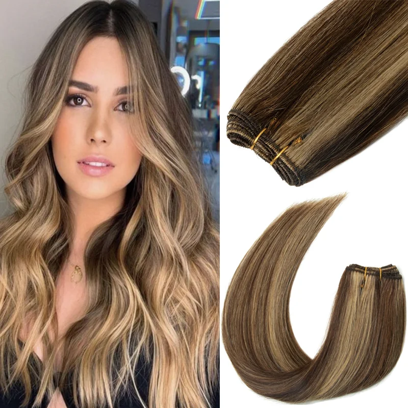 

Soft Remy Natural Straight Human Hair Bundles High Quality Sew in Weaving Extensions for Women Daily Use Add Length Volume