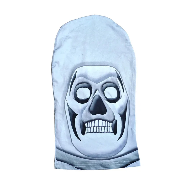 Scary Skull Trooper Jumpsuit Fancy Party Dress Skeleton Cosplay Role Play Halloween Costume for Kid Boy Festival Masquerade Mask