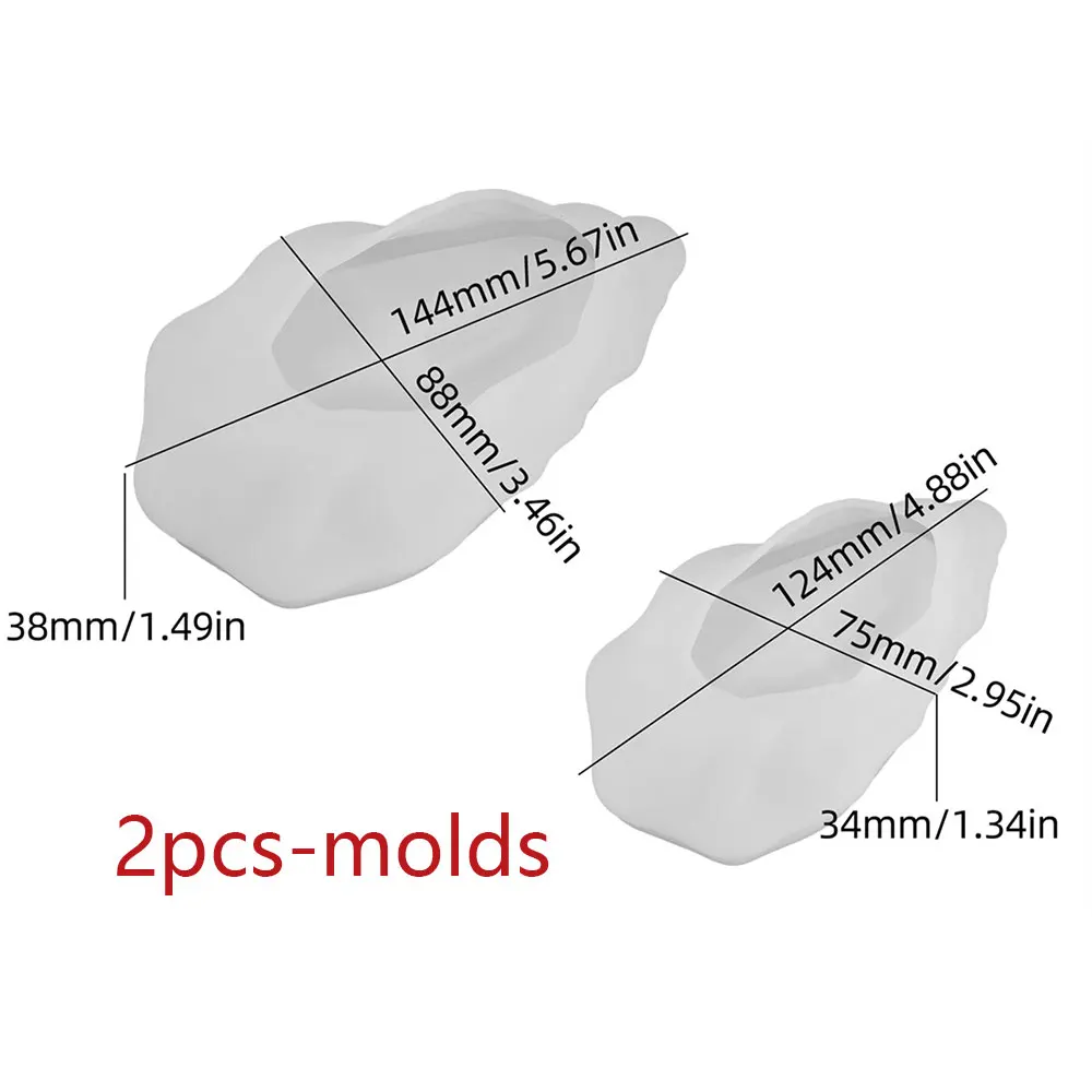 Luxury Oyster Shell Candle Holder Silicone Mold Set Simulation Pearl Wax Mould for Concrete Resin Plaster Tray Jewelry Dish