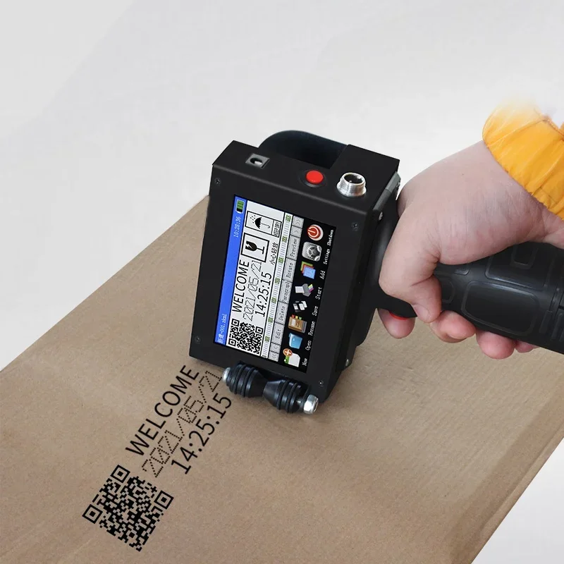 Date Coder Printer Handheld Logo Machine Printing Inkjet Printer for Industrial