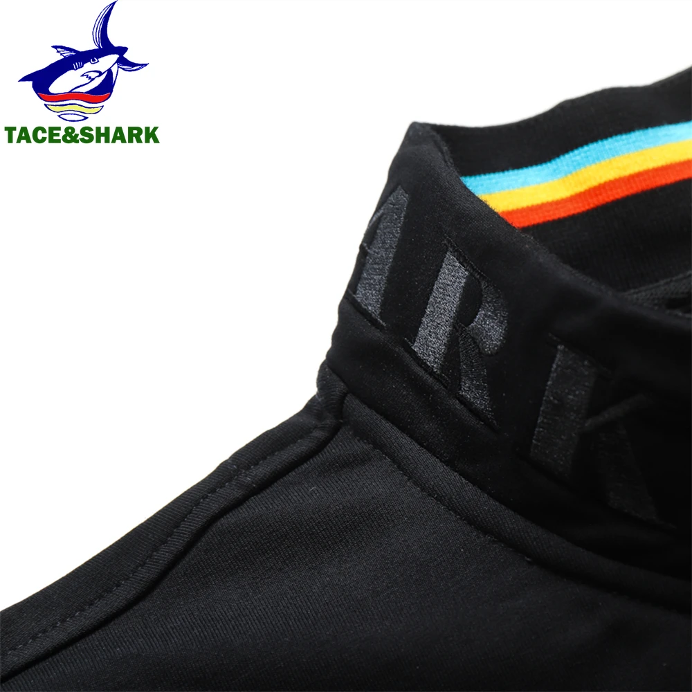 TACE&SHARK Fashion Brand Emblem Letter Embroidery Stand Collar Jackets Zipper Mens Blue Yellow Military Outerwear Clothing