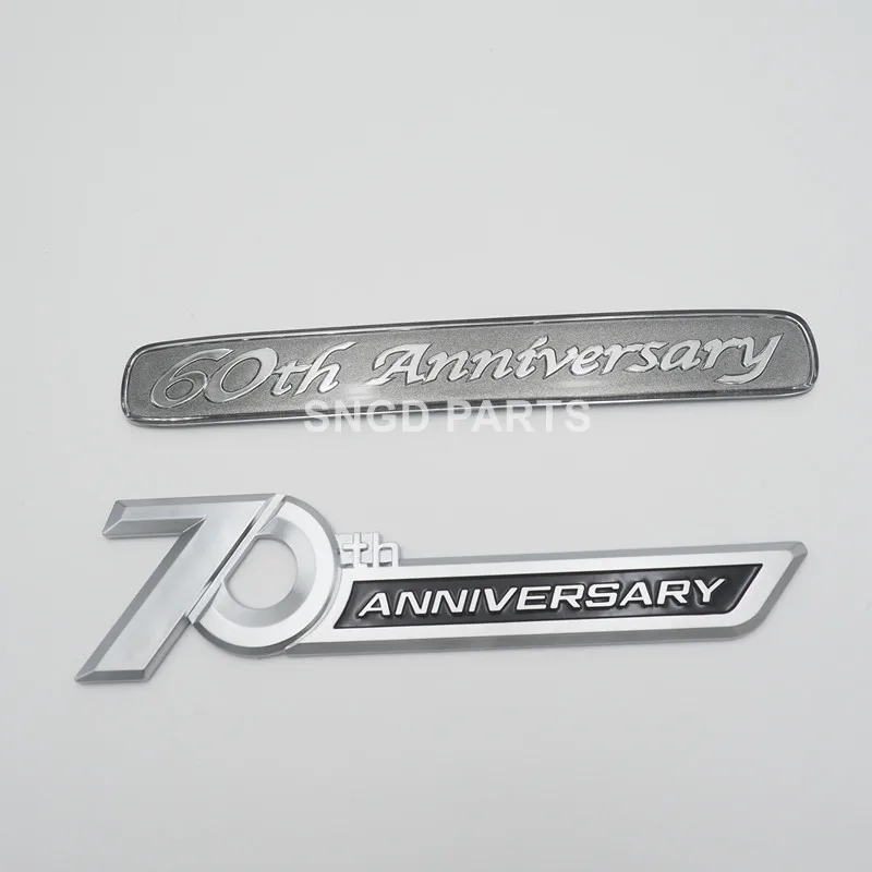 2PCS For Toyota Land Cruiser Side Emblem 70th Anniversary 60th