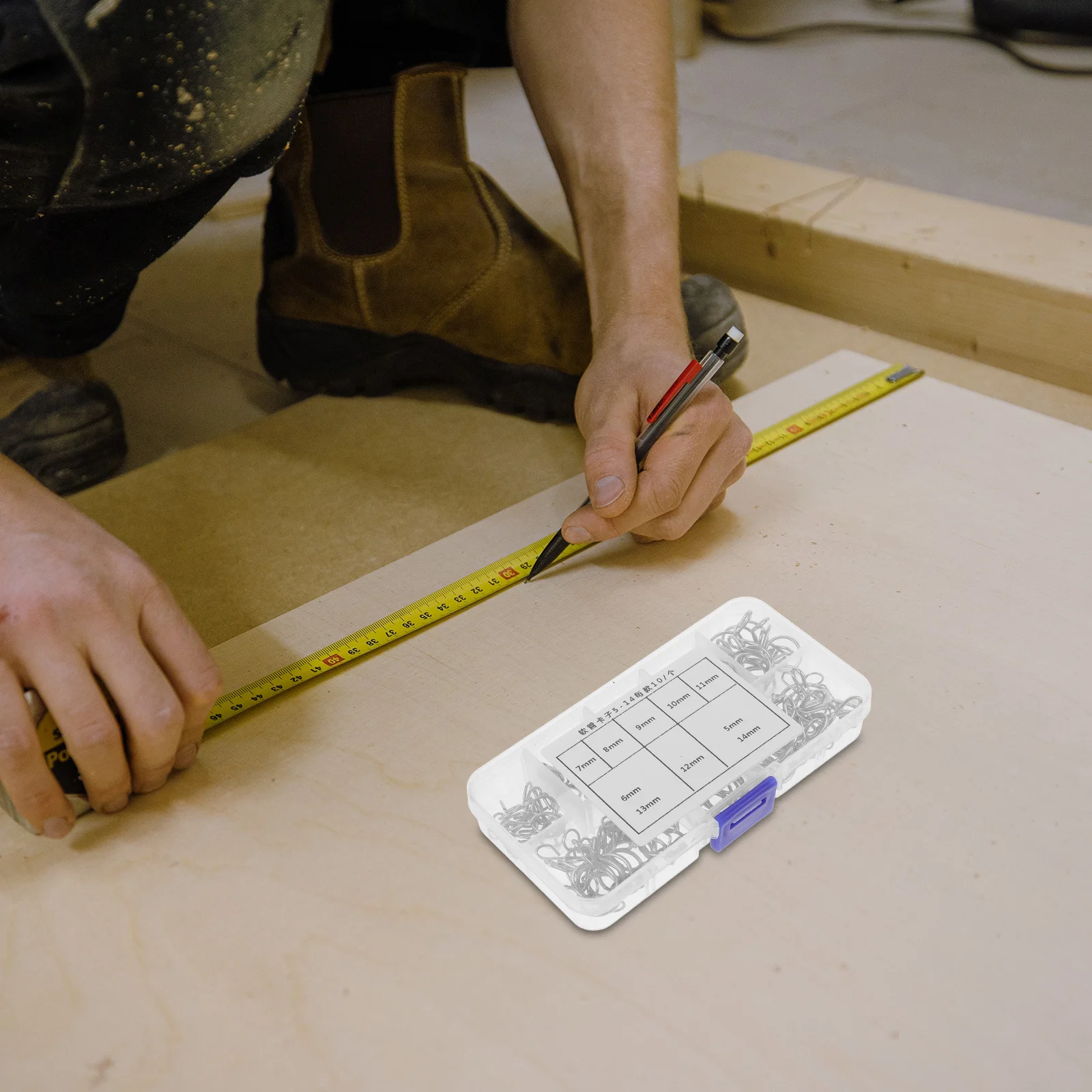 

100pcs Elastic Tube Clamps 514Mm Heavy Duty Hose Fasteners For Automotive Motorcycle Fuel Line Spring Clips Small Clamps