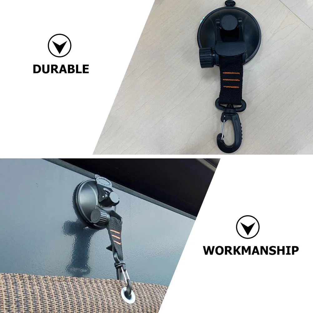 

2pcs Car Camping Suction Cup Tent Tie Down Rv Hanger Outdoor Heavy Duty Hook Tarp Paddle Board Canoe Kayak Travel Reusable