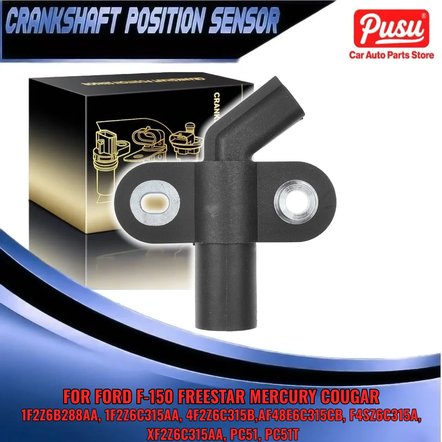 

Engine Crankshaft Position Sensor for Ford F-150 Mustang Mercury Monterey 04-07 1F2Z6B288AA 1F2Z6C315AA 4F2Z6C315B