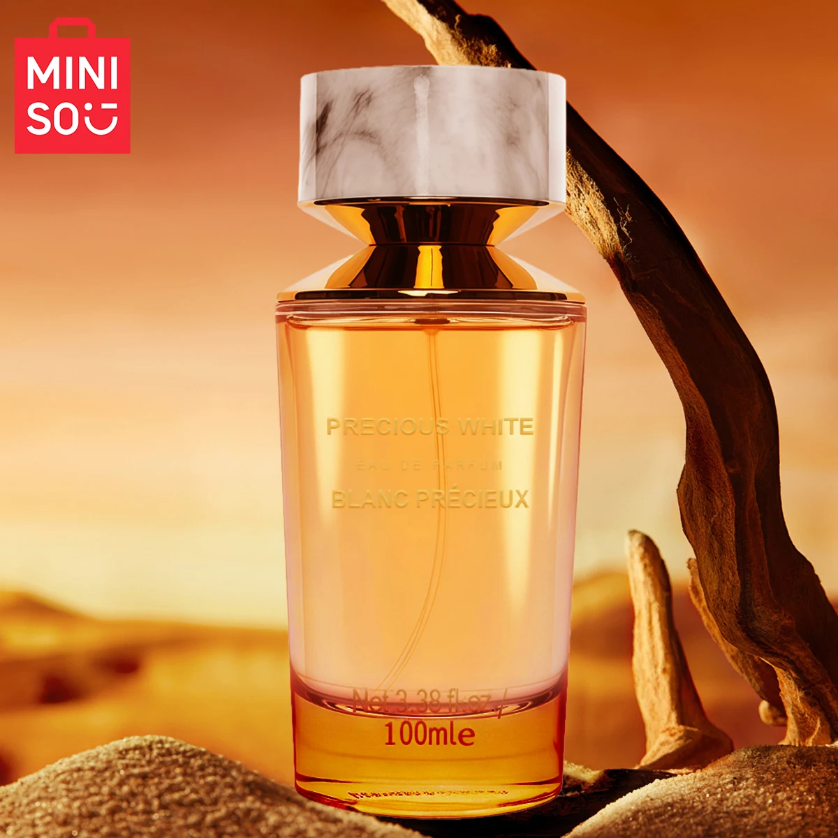 

MINISO PRECIOUS WHITE Perfume For Men Original Luxury Arabes Woody Eau De Parfum Designer Fragrance Man Gift Body Spray 100ML