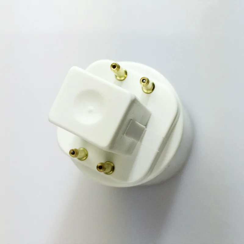 G24 to E27 Adapter G24Q 4P Pin to E27 E26 Lamp Light Bulb Lamp Adapter Converter Holder Lamp Base Converter