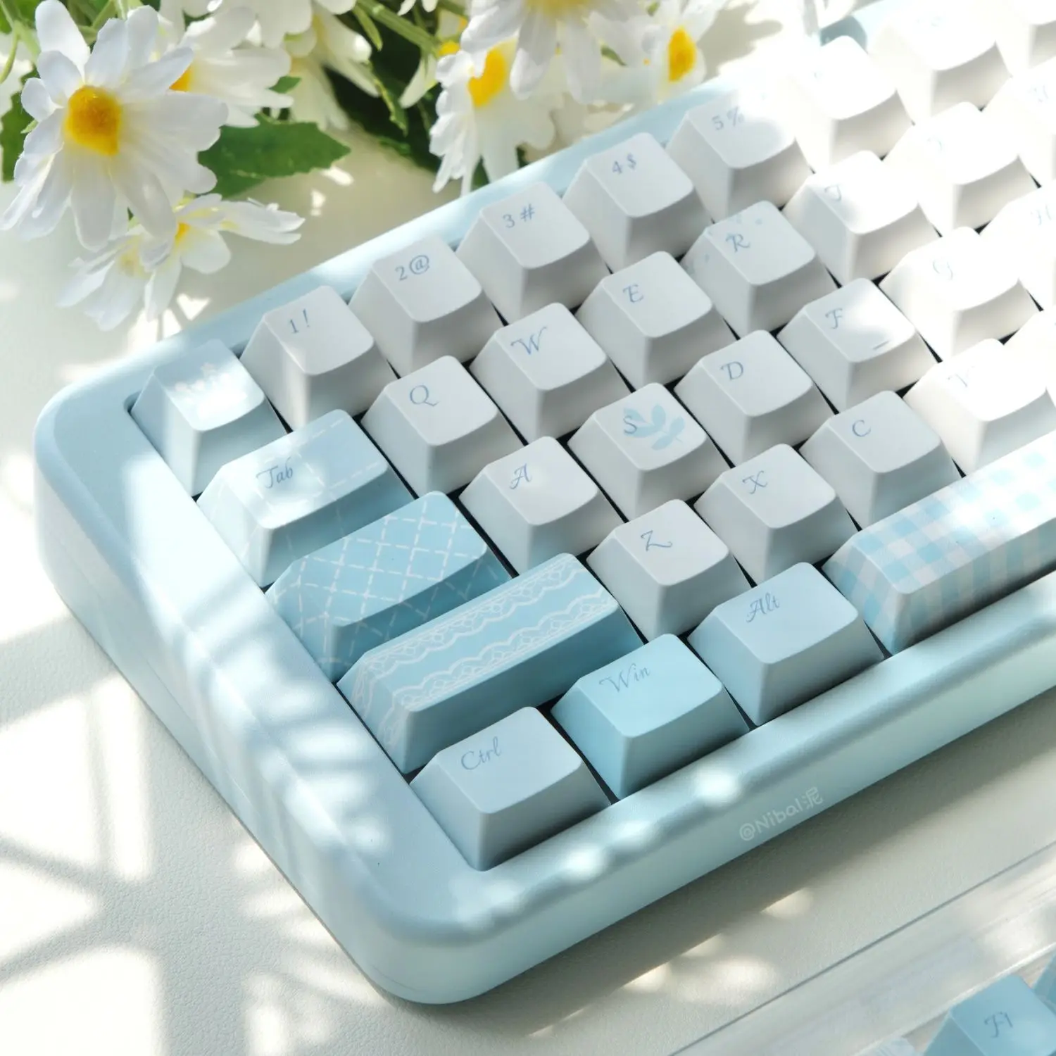 

Love poem keycap SO & original height PBT material sublimation simple elegant fresh cross keycap