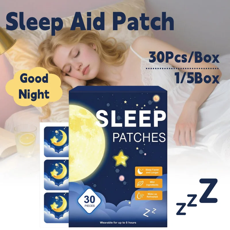Sleep Aid Patches Relieve Insomnia Improve Sleep Quality Falling Asleep Improve Relieve Insomnia Treatment Decompression