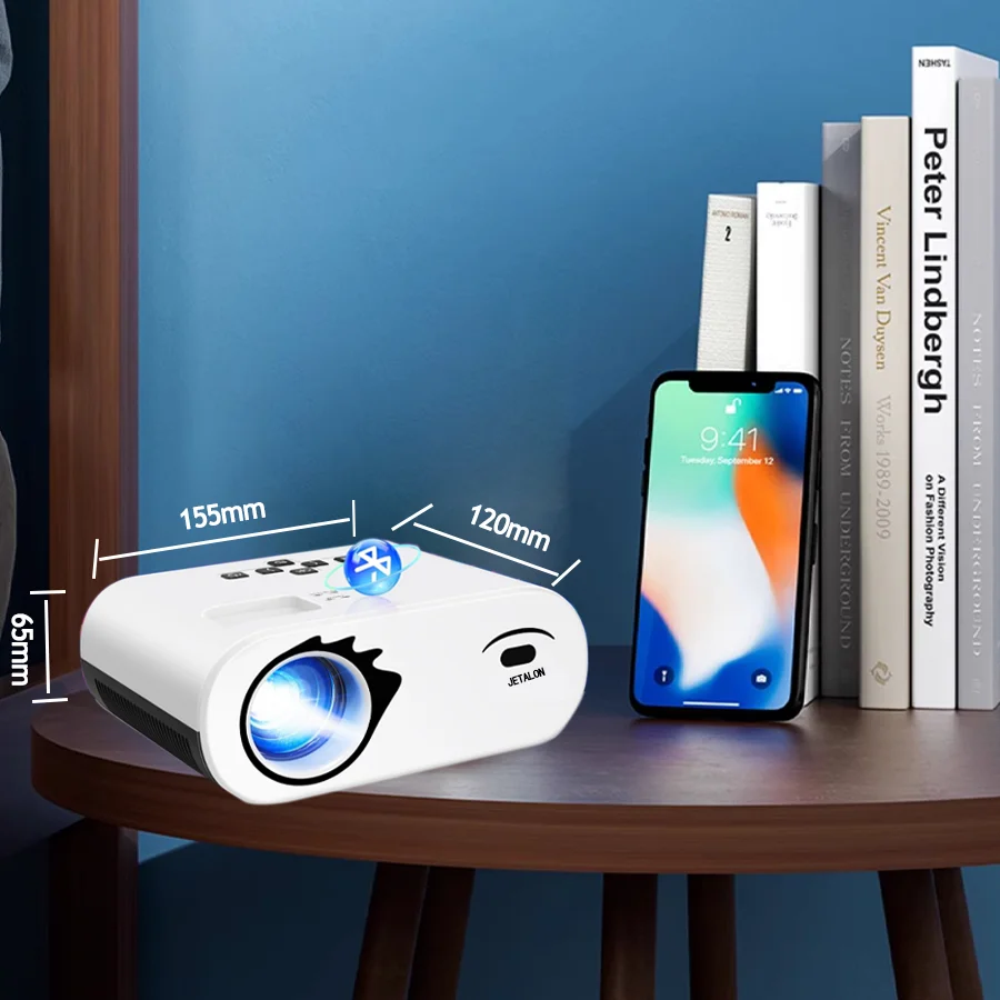​2025 Ultra-clear Mini Projector with Bluetooth Native 1080P Compatible with Android, iPhone,  PC, Fire Stick, Xbox, and PS5