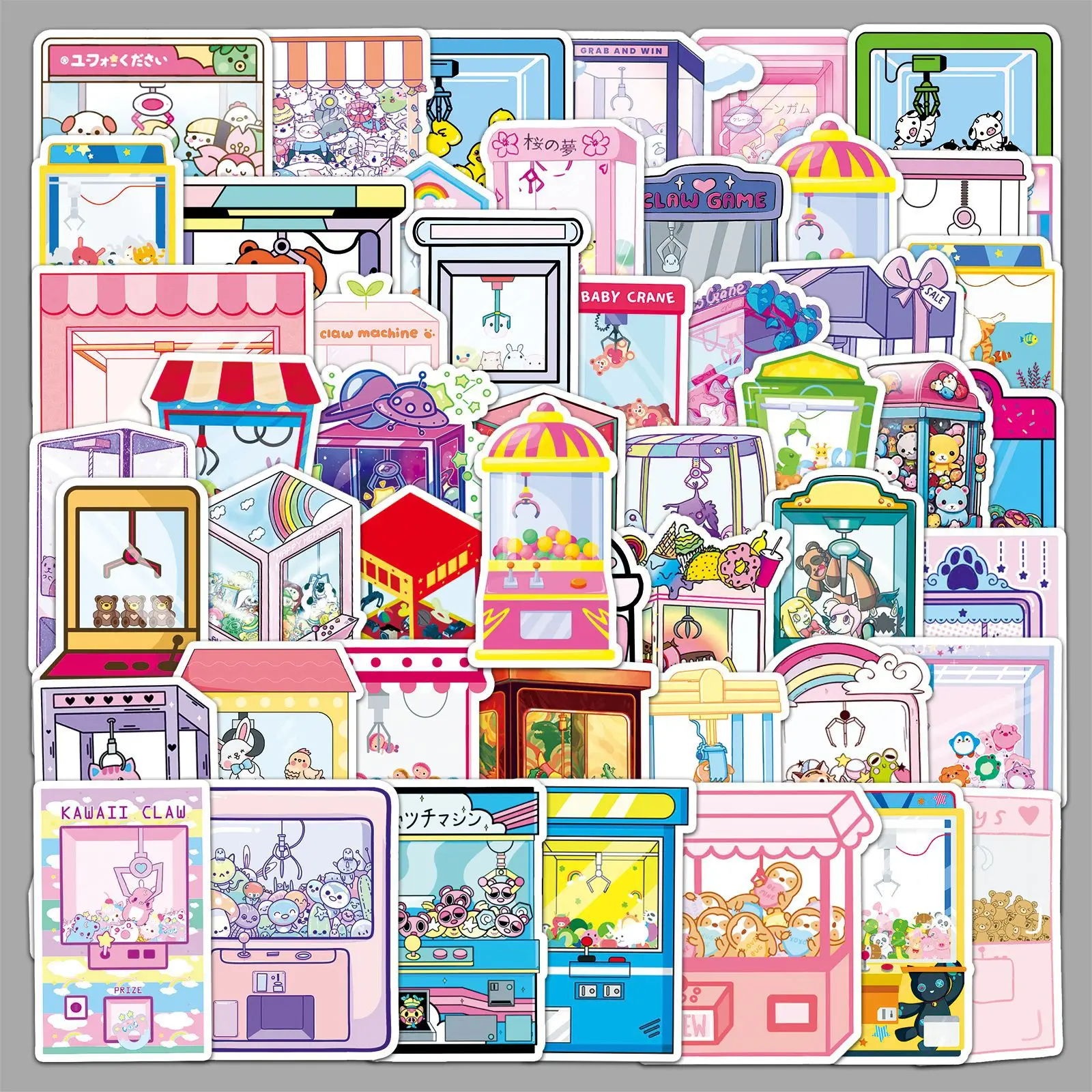 

10/30/50Pcs Doll Machine Graffiti Stickers Personalized Cartoon Decorative Stickers DIY Guitar Phone Water Cup Skateboard