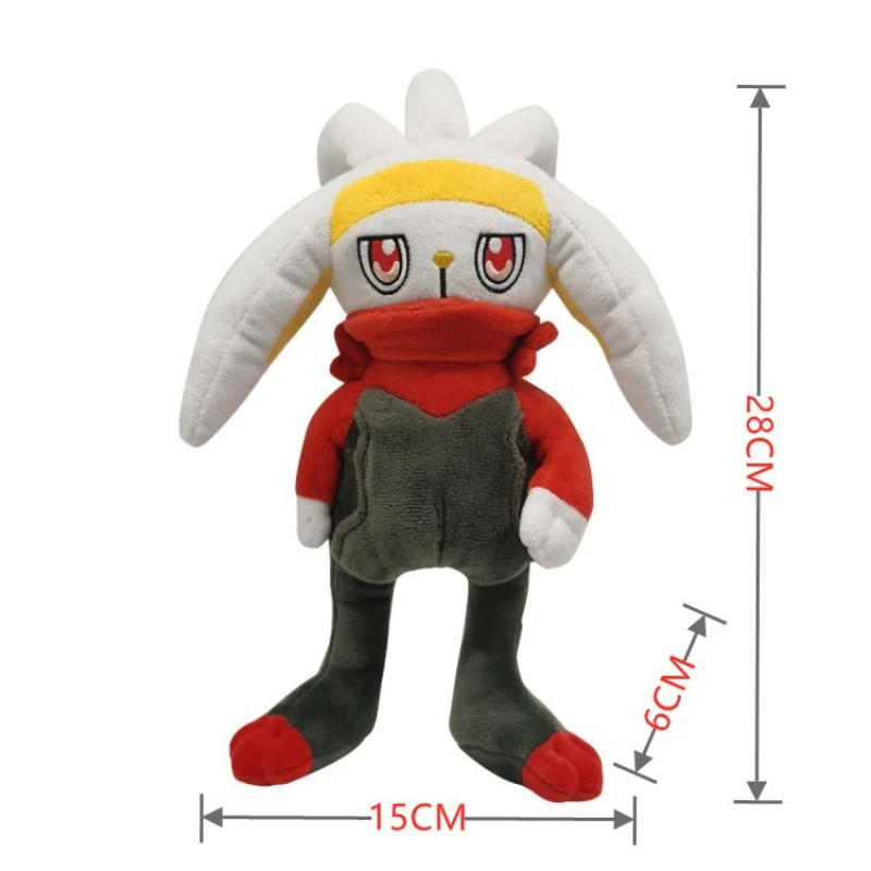 Scorbunny Evolution Raboot Plush Toys Stuffed Doll Throw Pillow Home Decoration Kawaii Rabbit Christmas Gift for Kids Friends