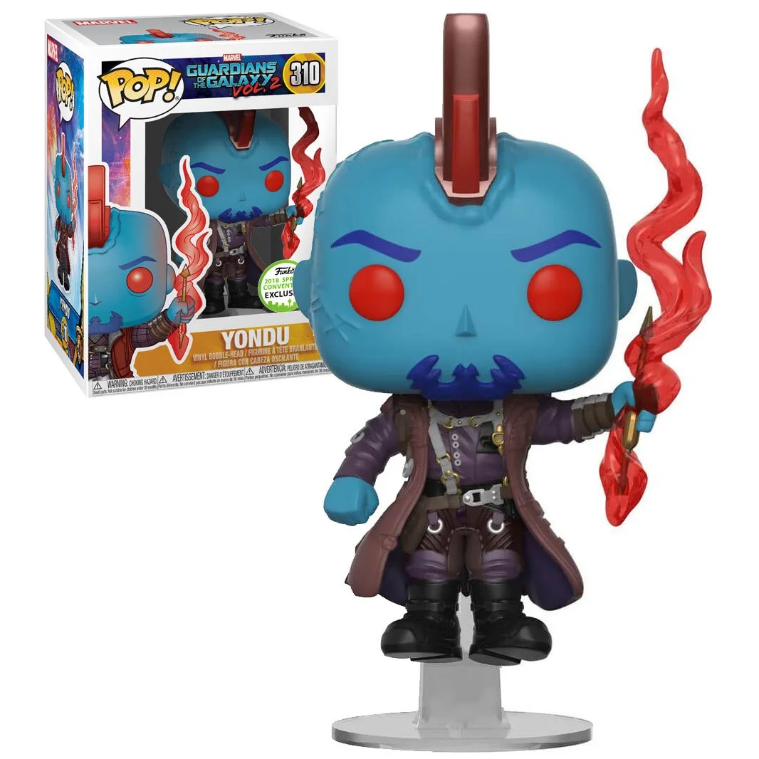 Funko Pop Guardianes de la Galaxia Vol. 2 Yondu 310 #   Figuras de vinilo exclusivas de convención de primavera 2018, juguetes de modelos coleccionables