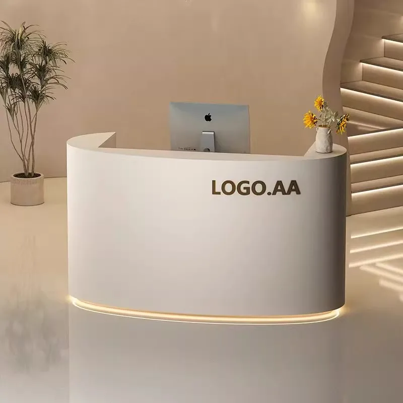 Restaurant Front Desk Reception Counter Hotels U Shape Classic Reception Desks Beauty Salon Mostrador Recepcion Office Furniture