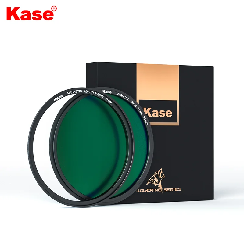 Kase Wolverine Magnetic Absorbing Infrared IR720 Filter with Adapter Ring for Camera Lens