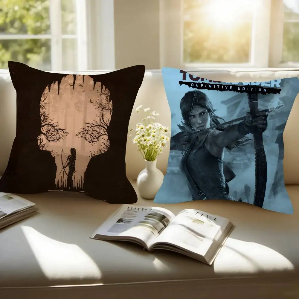 Lara Croft Tomb Raider game   Pillow Gift Home Office Decoration Pillow Bedroom Sofa Car Cushion CoverPillow Case