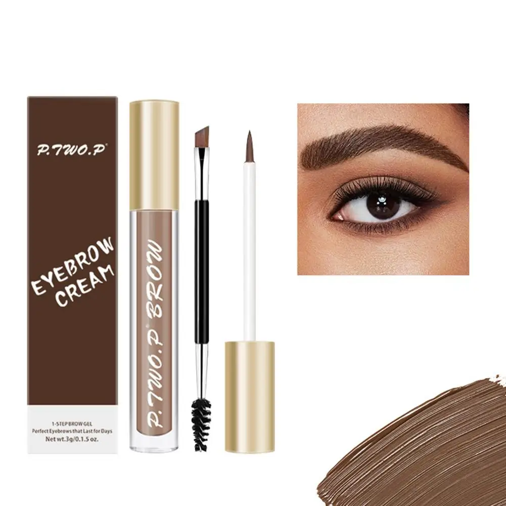 Eyebrow Gel Cream Waterproof Eyebrow Tattoo Shadow Makeup Tint Eyebrow Pen Eyebrow Long Lasting Eye Makeup Cosmetic O0u8