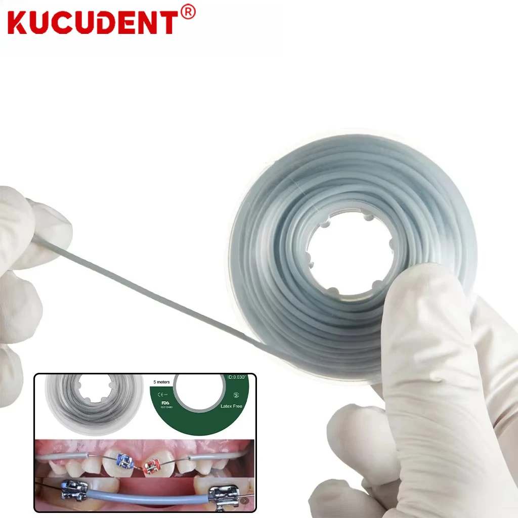 5m/Roll Dental Orthodontic Archwire Sleeve Tubing Super Elastic Plastic Lingual Wire Protect Tube for Bracket Brace Dentist Tool