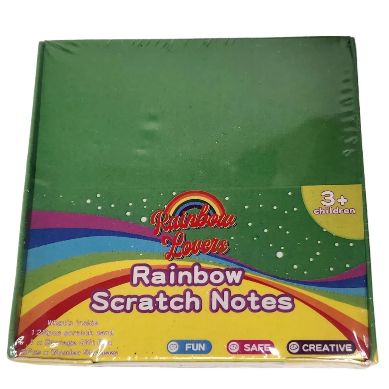 100Pcs Holographic Rainbow Scratch Paper Art 3.3x3.3Inch DIY Mini Notes Cards Black Scratch Note Paper Drawing Pads