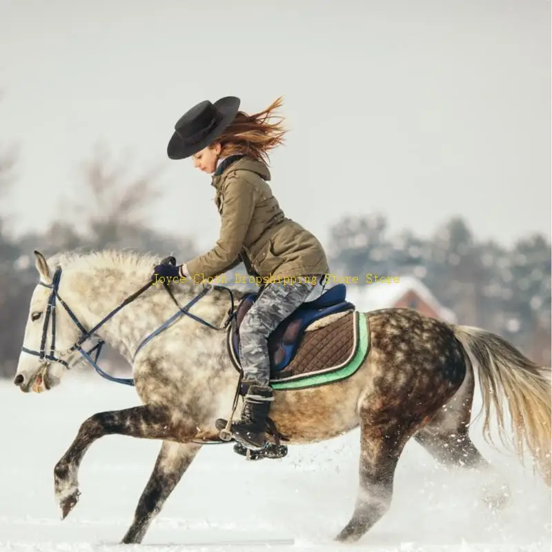 قبعة بنما الكلاسيكية المتعثرة من الصوف العصر الفيكتوري للنساء والرجال صور الدعائم 10CD #3