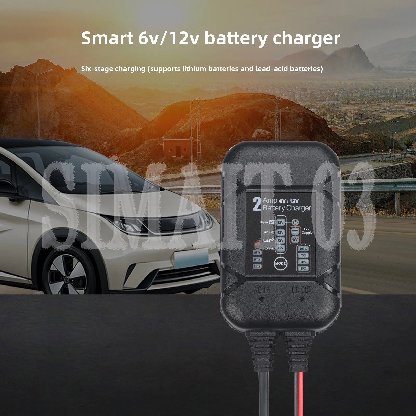 2A 6V/12V Smart Bat…