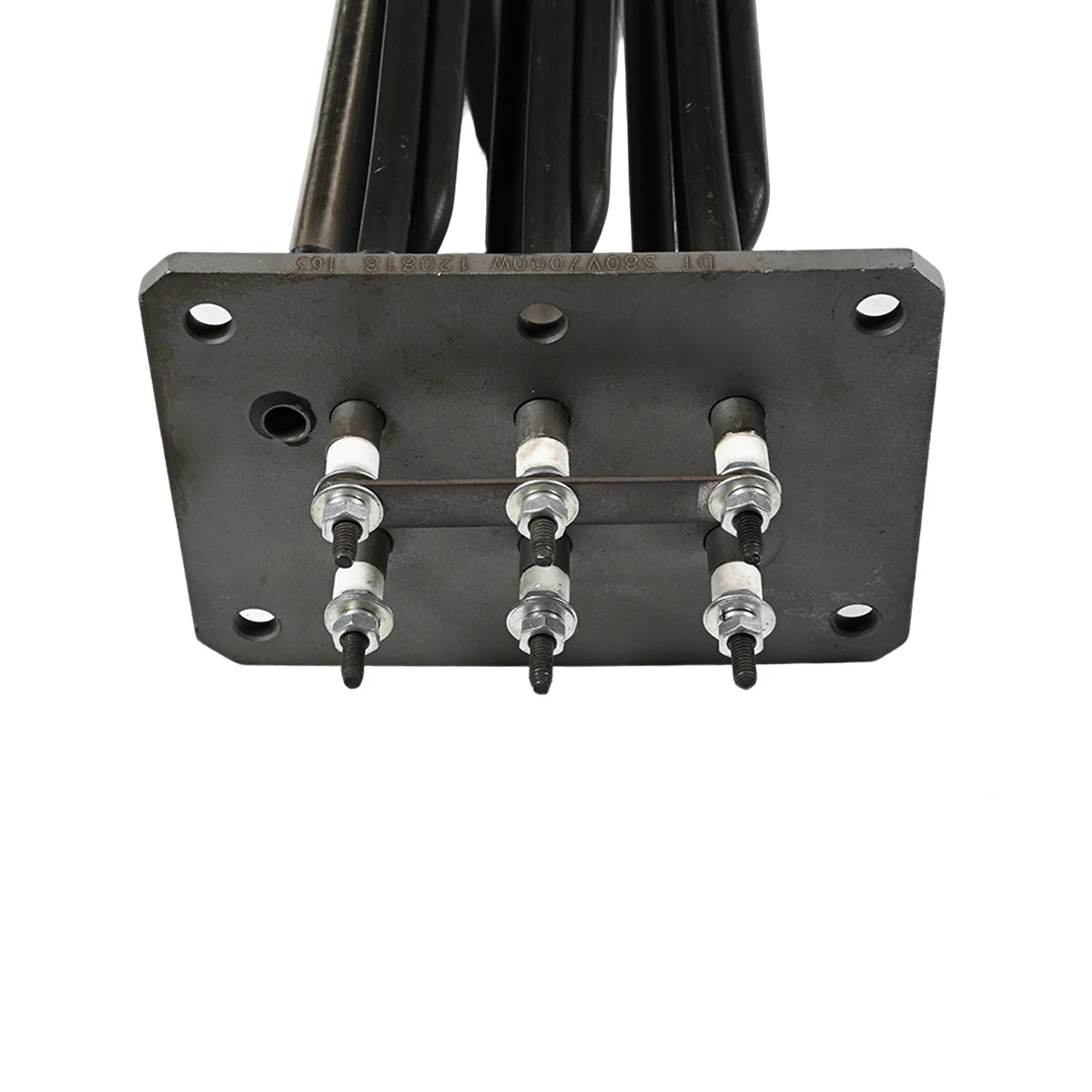 Heating tube for dishwashers with customizable operating voltage