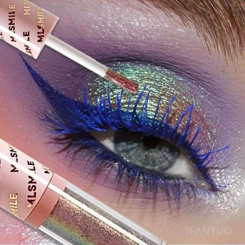 Fard à paupières liquide métallique 6 couleurs, waterproof, haute brillance, longue tenue et anti-bavures, pailleté, illuminateur, maquillage pour les yeux de scène