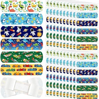 60 unids/set de tirita de yeso de dibujos animados para niños, parche para heridas Kawaii, tiras de vendaje para la piel del dedo, vendajes adhesivos de primeros auxilios, Woundplast