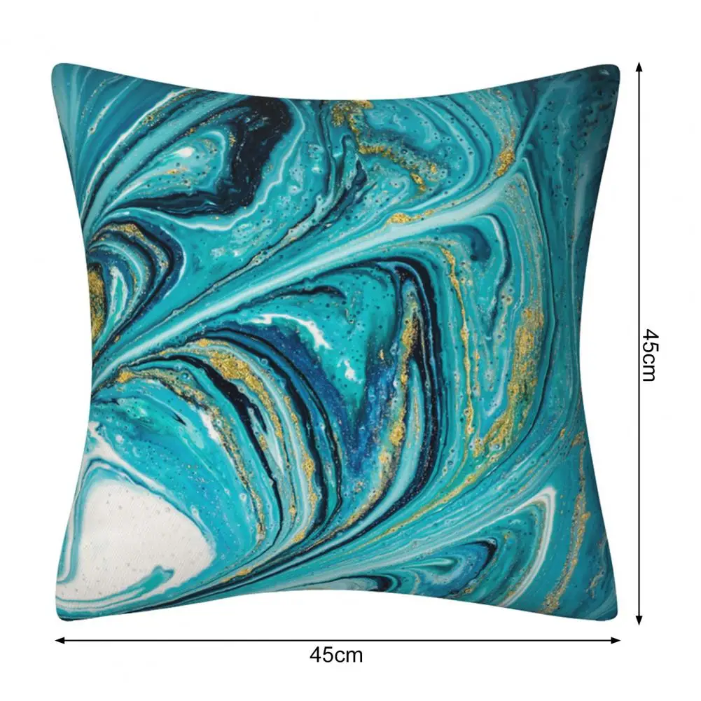 

Printed Pillowcase Neutral Pillowcase Blue Ocean Pattern Pillowcase for Bedroom Room Decor Modern Square for Sofa for Hotel