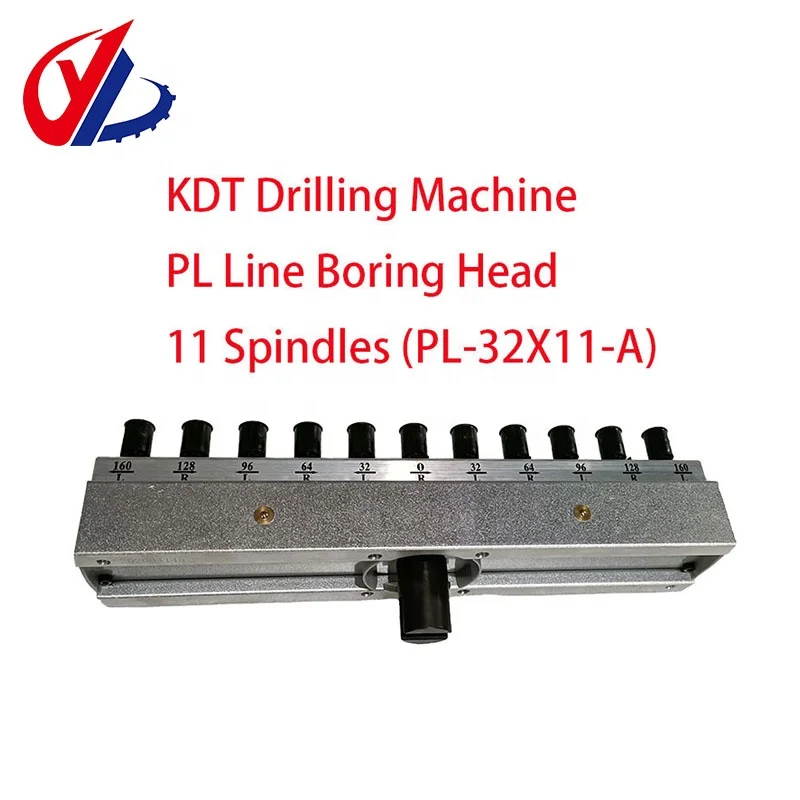 11 Spindles PL Line Boring Head Drill Bits Connector For Drilling Machine Woodworking Machinery Parts