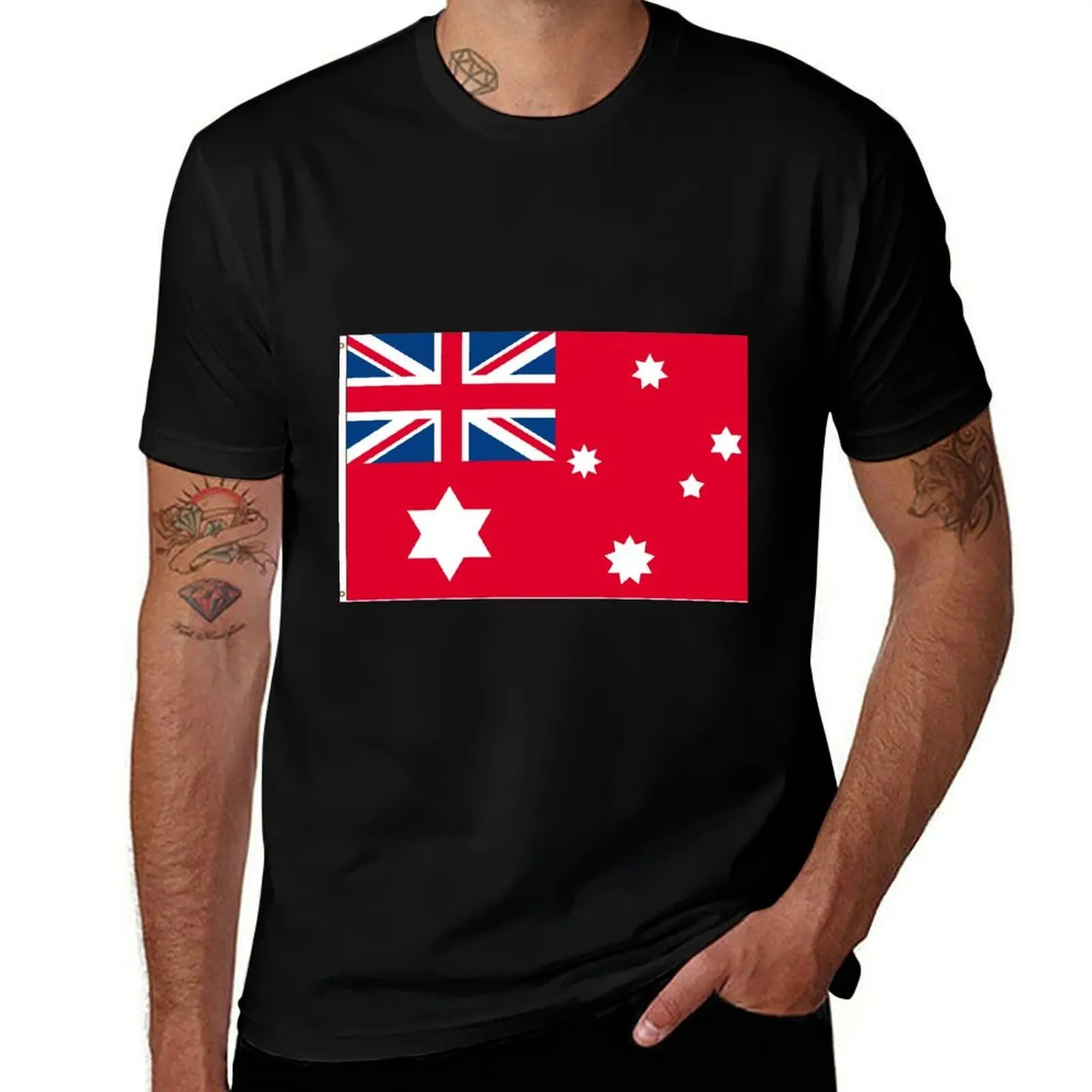 Australian 1901 Federal Red Ensign 180 x 120 cm T-Shirt man t shirts for men casual T-Shirt