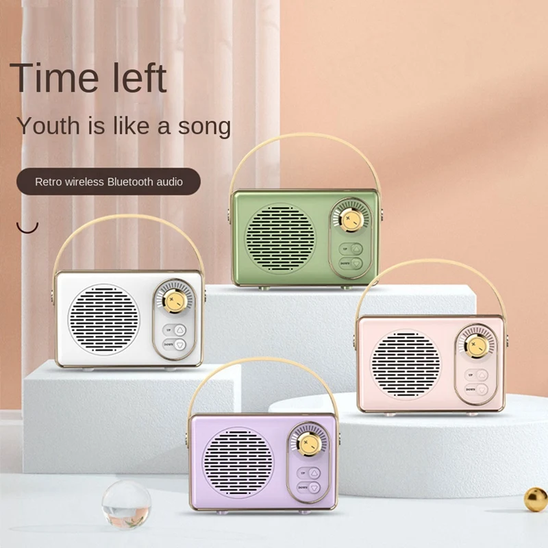 1 Piece Classical Retro Music Player Sound Stereo Portable Mini Travel Music Player Purple