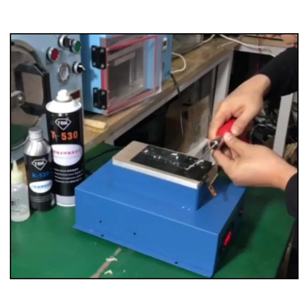 100% Asli TBK-010 OCA Lem Bersih Mesin Profesional Uv Lem Perekat Menghapus Bersih Alat untuk Iphone Samsung Layar LCD