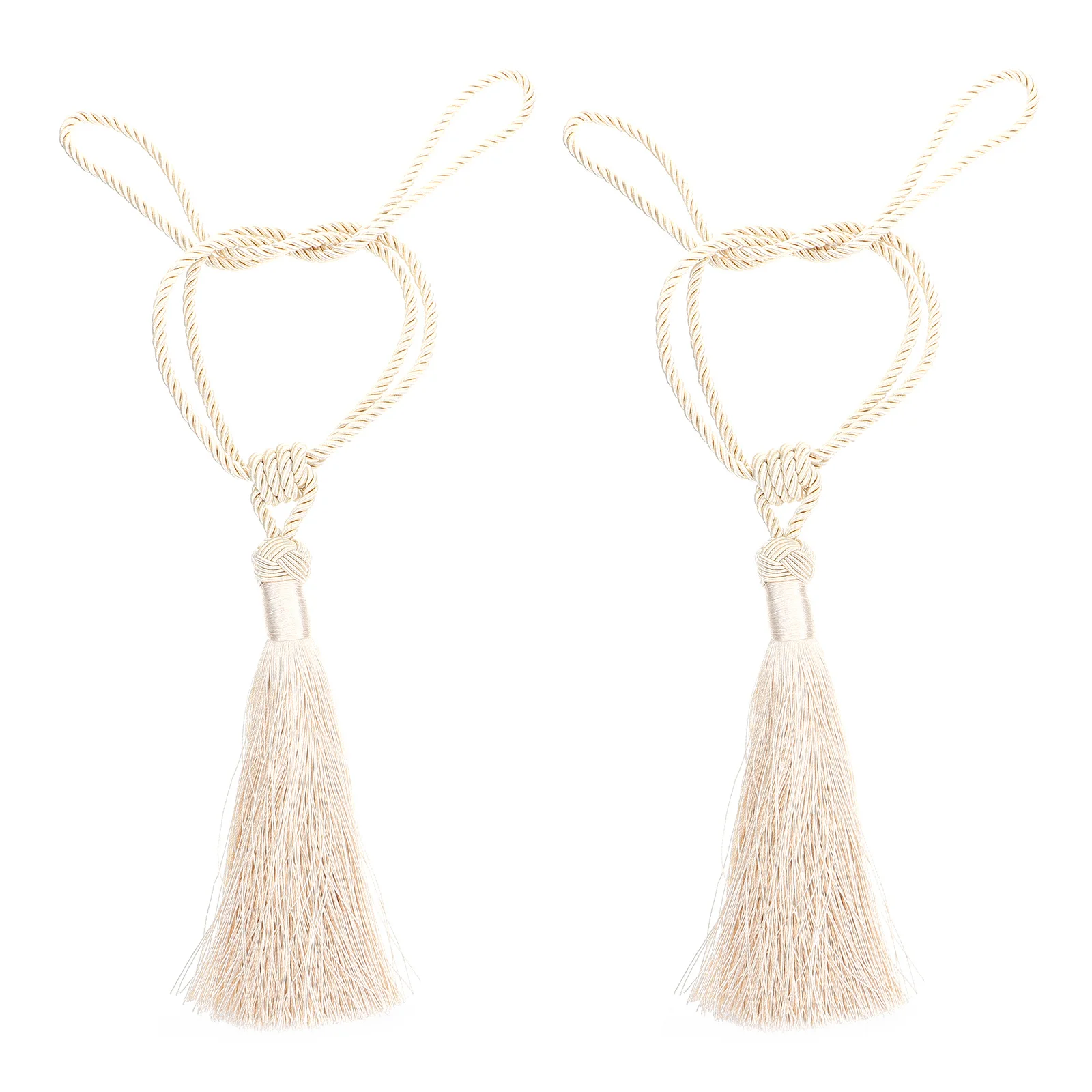 2 pçs tecido cortina tiebacks borla corda decorativa tiras de ligação para janela sala estar quarto casa hotel uso
