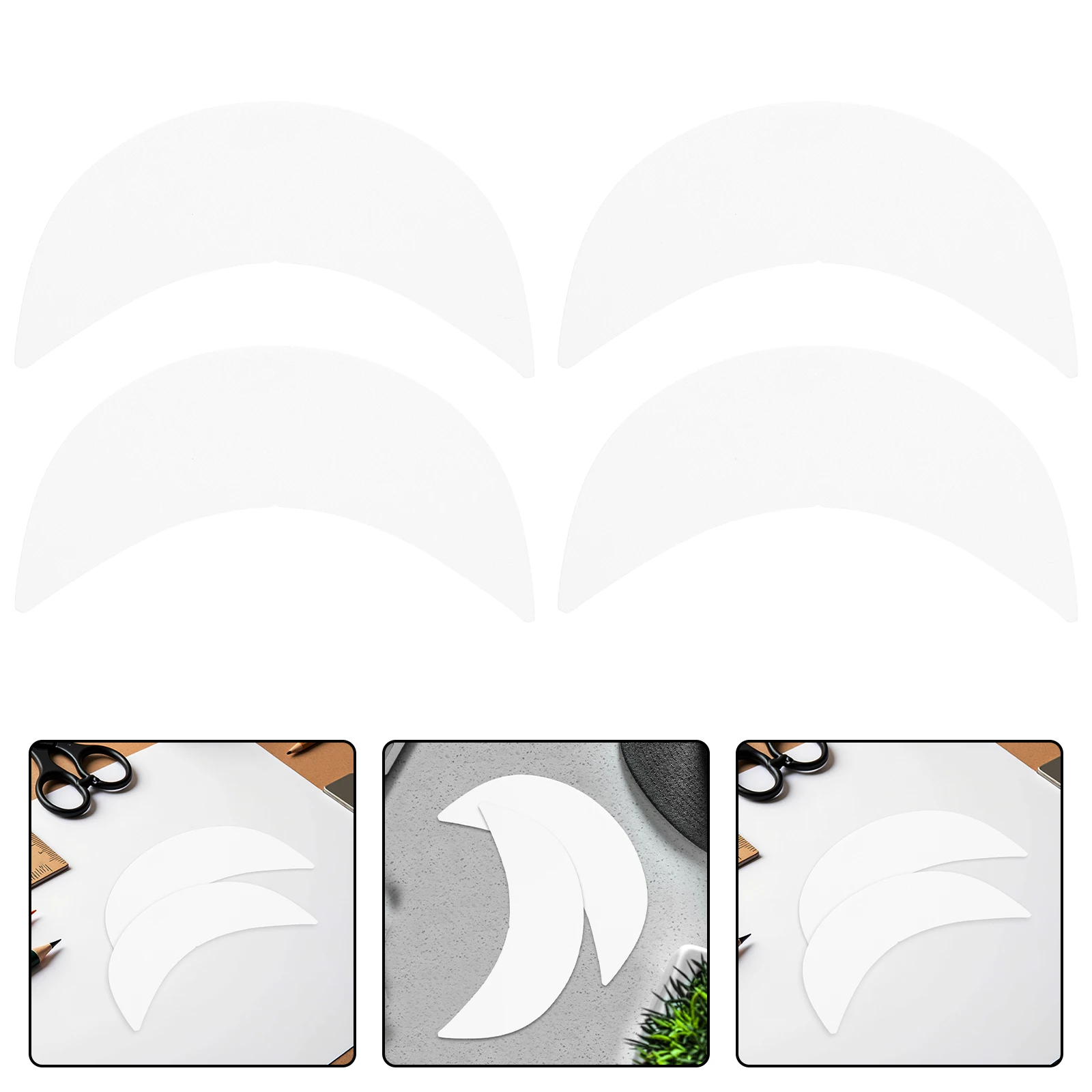 

50 pcs Brim Replacement For Baseball Caps Plastic Insert Shaper Diy Craft Accessory Sun Visor Hard Hat Insert Baseball Cap