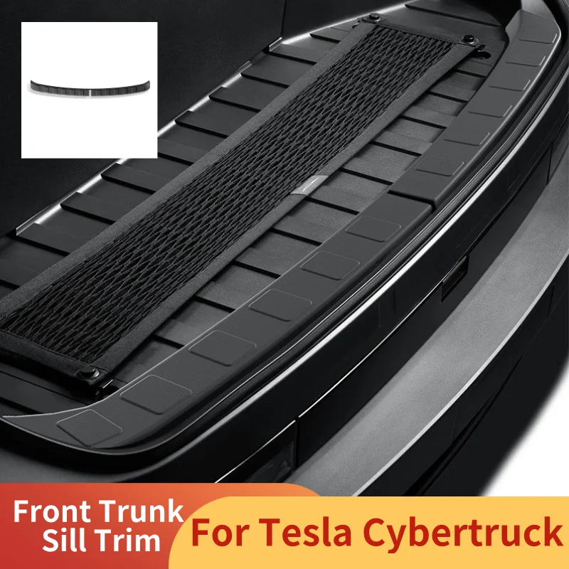 

Для Tesla Cybertruck 2024-2026 передняя полоса порога багажника, защитная полоса багажника, декор для модификации, аксессуары