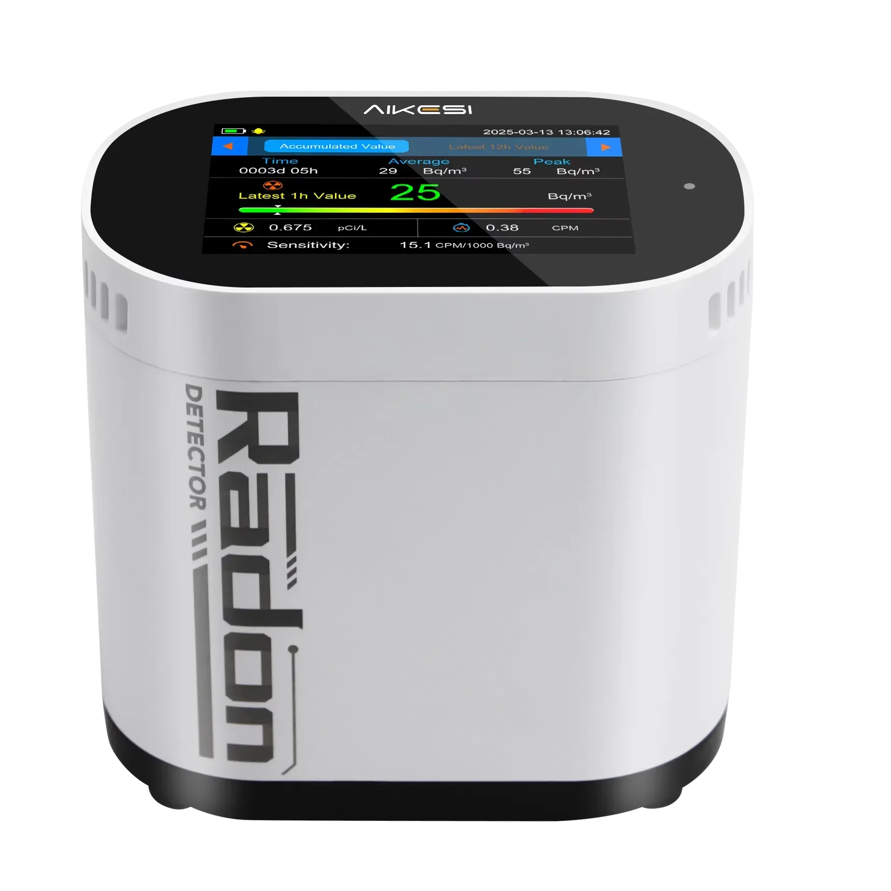 AIKESI RM-70 Radon Detector Ionisatie Kamer Gepulseerde Ionen Alarm Sensor Thuis Luchtkwaliteit Monitor Gasdetectoren Smart